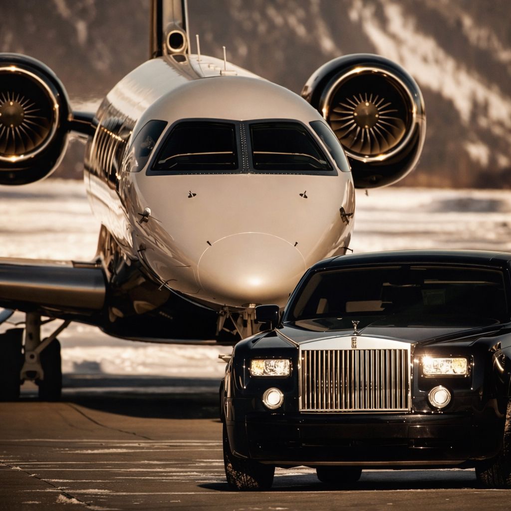 North America service area with executive travel atmosphere